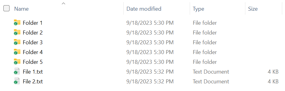 Windows Folder System
